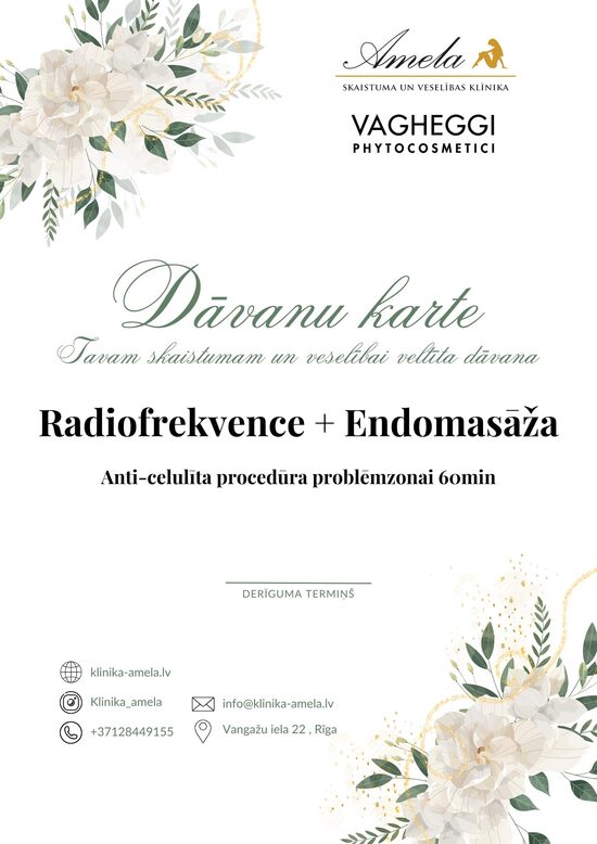 Radiofrekvence + Endomasāža ķermenim